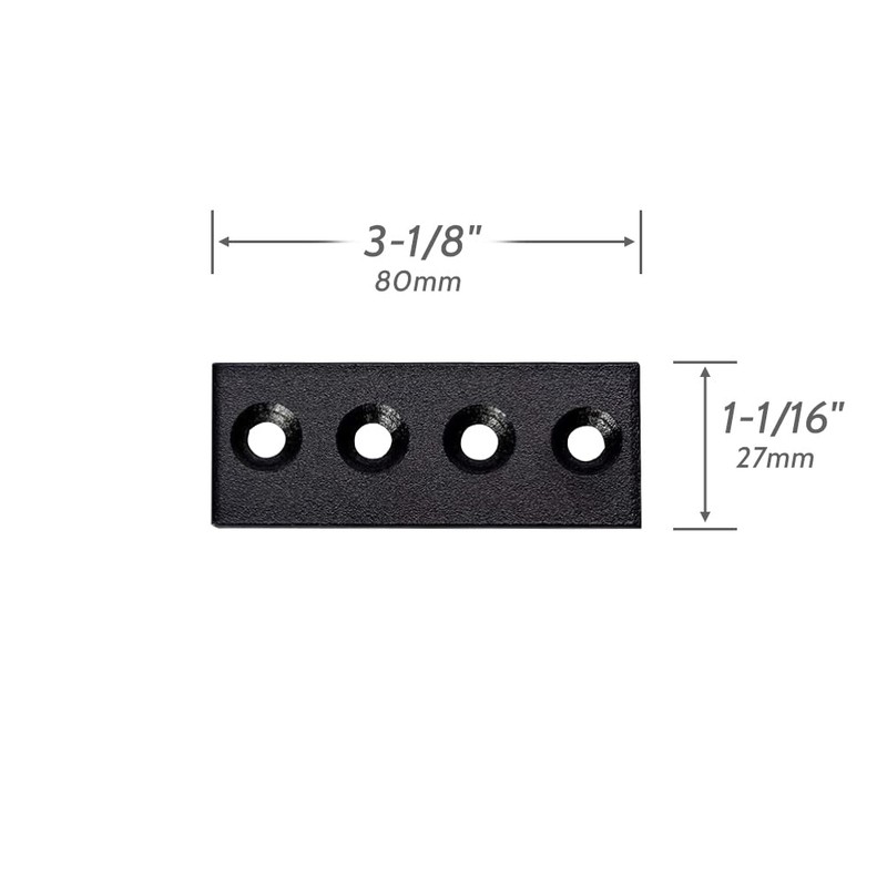 skysen Black Sliding Barn Door Hardware Track Connector