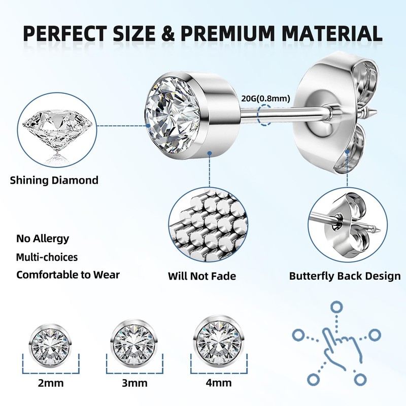 TKKUY 31 Pcs Ear Piercing Kit Ear Disposable Piercing Gun