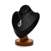 Oirlv Solid Wood Necklace Display Bust Necklace Display Stand