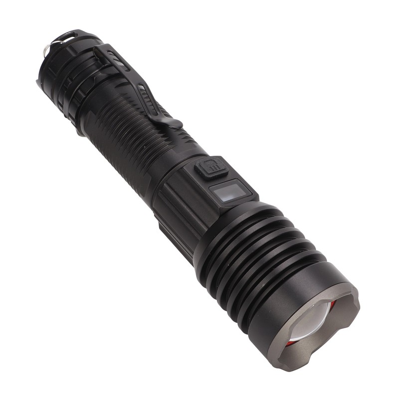 LED Flashlight USB Charging IPX4 Waterproof Aluminium Alloy Intelligent Digital
