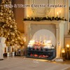 Joy Pebble Electric Fireplace Log Heater 750W/1500W, 20" Electric Fireplace