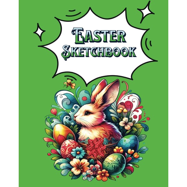Easter Sketchbook: Glossy Cover 120 page Sketchpad, A lovely gift