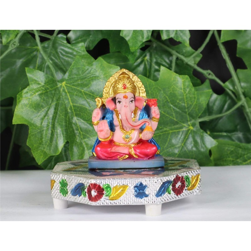 ASHIRWAD 2.5" Small Ganesha Statue, Sculpture, Mini Lord Ganesh, Ganpati