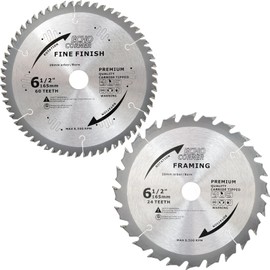 Echo Corner Circular Saw Blade 165 mm 24/60 Teeth for Chainsaw Circular Saw Fine Cutting Frame Wood MDF Plastic Veneer Laminate 165 x 20 Compatible with Dewalt, Makita, Ryobi, Bosch