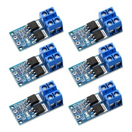 Lamp Brightness Control Motor Speed Control DC5V-36V 400W Trigger Switch Drive Module Electronic Switch Control Board Set of 6 15A 0-20KHz 15A (Max 30A) Electronic Switch Control Board DC Motor Speed