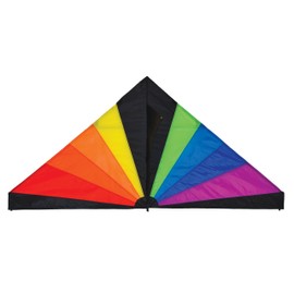 In the Breeze 3093 Rainbow Black Delta Kite, 6-Feet