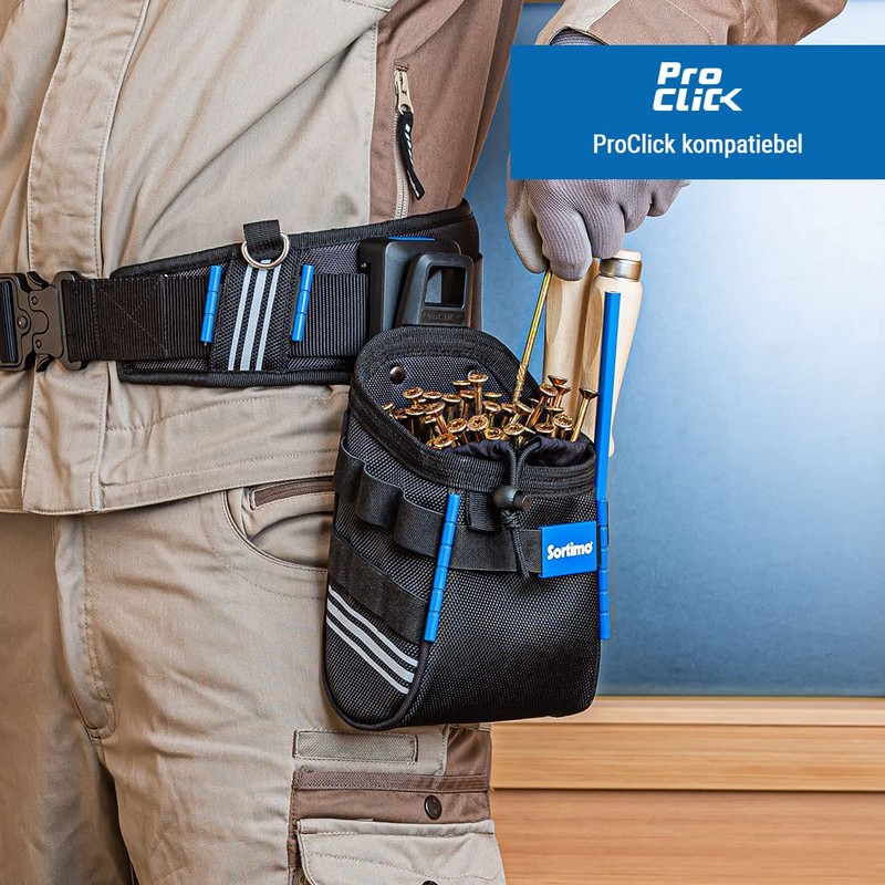 Sortimo ProClick Nail Bag M - Robust Bag with Lockable