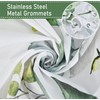 GKLEASG Sage Green Eucalyptus Shower Curtain Watercolor Leaves Floral Spring