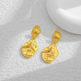 LILIE&WHITE Gold Earrings for Women Hypoallergenic Earrings Statement Trendy Drop Earrings Fashion Dangle Earrings Gifts for Women