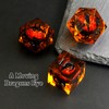 FONVGOGO DND Dice Set Movable Dragon Eye Resin Dungeons and
