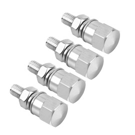 Universal License Plate Frame Screws Set for Motorcycle Stand Out Classic Look Easy Install [Motorcycles Cars Trucks] (Cool Silver)