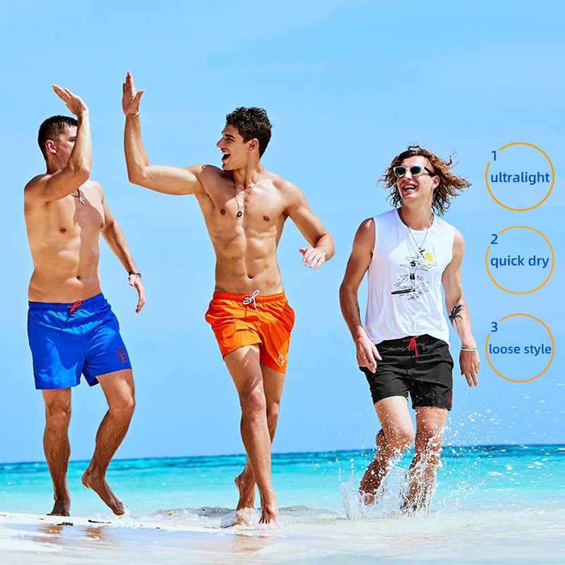 MEILONGER Men's Swim Trunks Swimwear, Quick Dry Beach Swimming Board