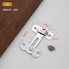 Pack of 2 Door Locks, Sliding Door Lock, Stainless Steel,