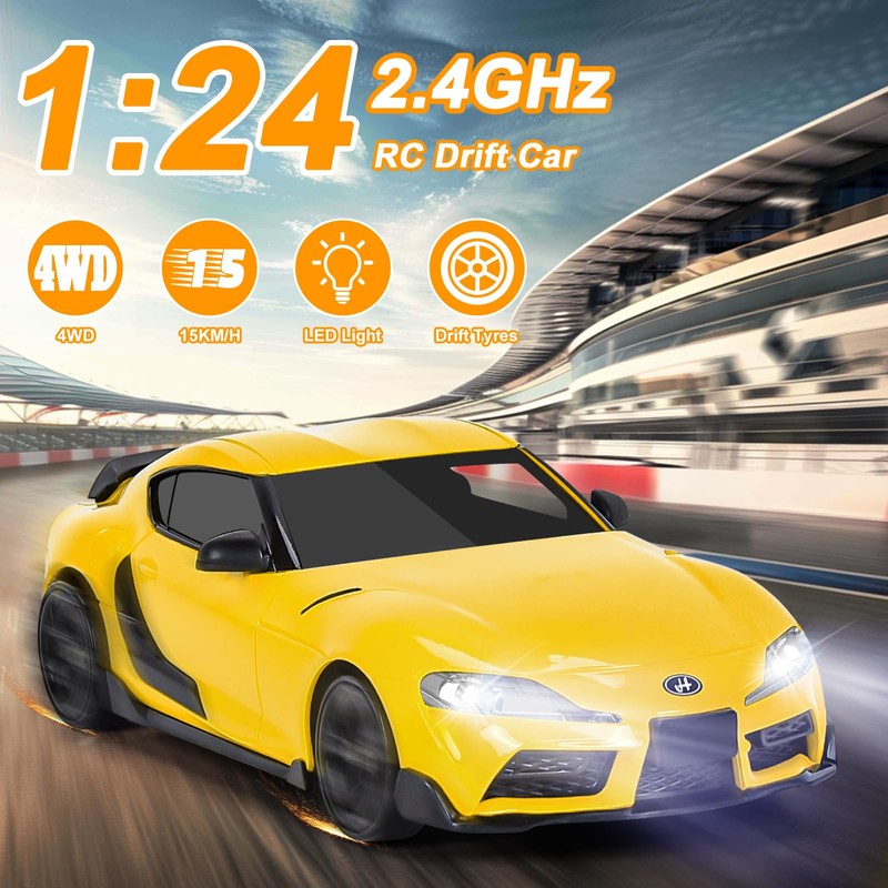 BuzzoXerex RC Drift Car 1:24 (Yellow)