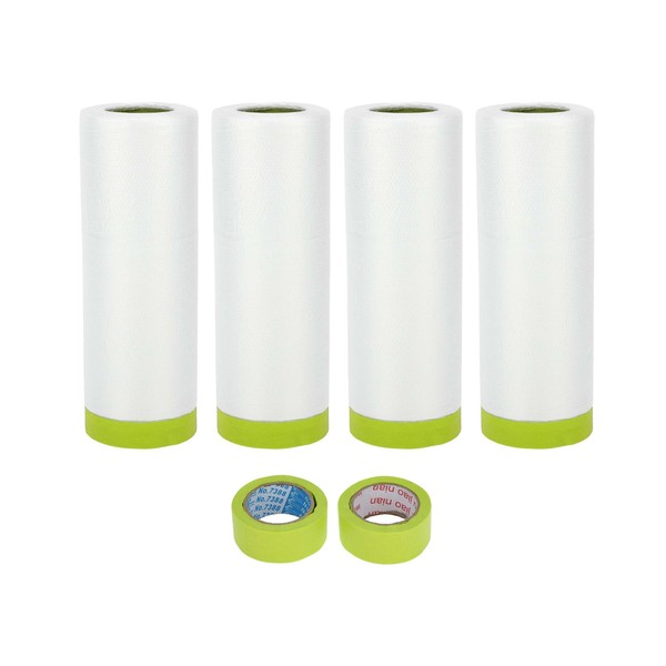 ACROPIX Masking Paper with Tape Pre-Taped Paper Film Kit with