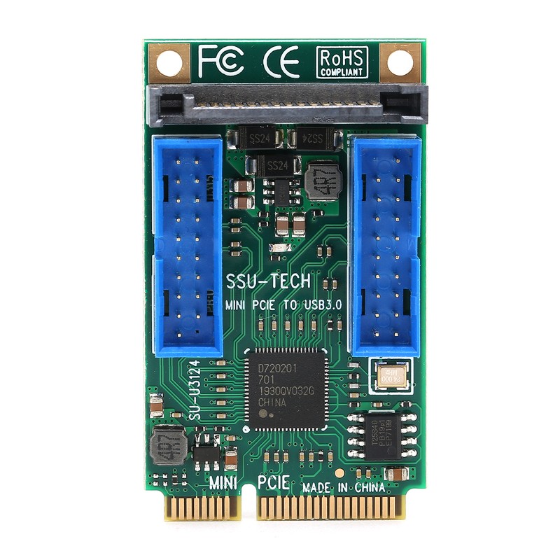 MINI PCIE to USB3.0 Front Expansion Card for Windows XP/2003/Vista