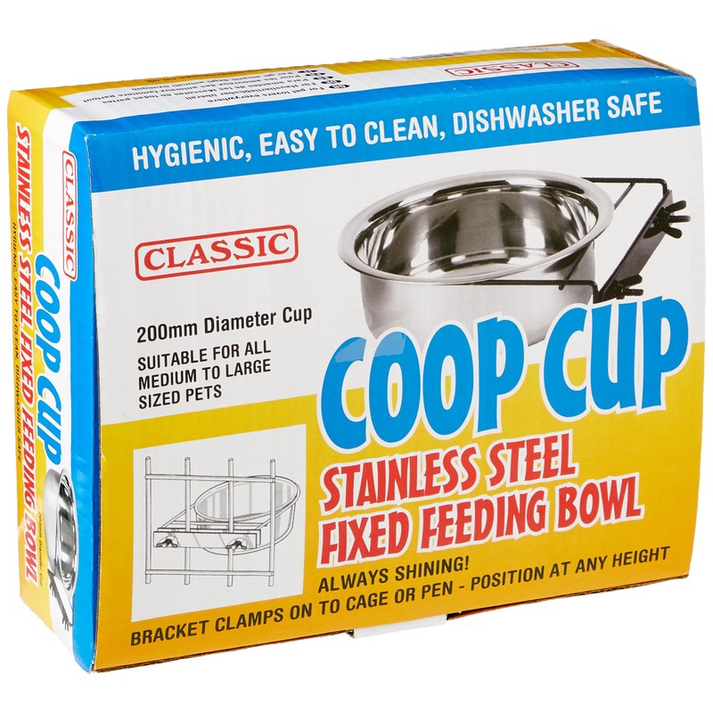 Classic Pet Products Classic Steel Bolt Clamp Coop Cup, 1900