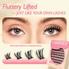 LASHVIEW CloudFloat Cluster Lashes,Lash Clusters Natural Look Cluster Lashes Extensions