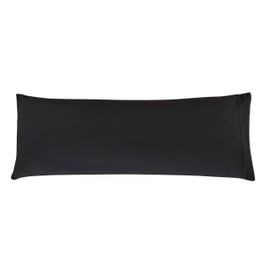 Elegant Comfort Luxury Ultra-Soft 1-Piece Body Pillowcase - Premium Hotel Quality Microfiber Double Brushed - Wrinkle Resistant, Body Pillowcase Size, Black