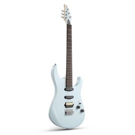 Donner DMT-66 39 Inch Full Size Electric Guitar for Beginner, Starter Electric Guitar Kit with Bag, Gray