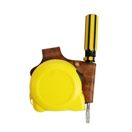 Tourbon Leather Measuring Tape Screwdriver Holder Pocket Hitch Tool Holster
