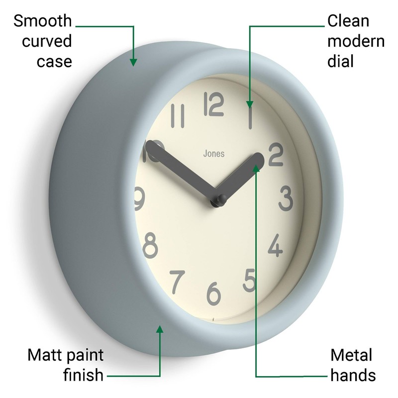 Jones Clocks® Fuze wall clock | Small round clock |