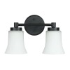 US Instock ETL Black Iron Double Vanity Lights for Mirror