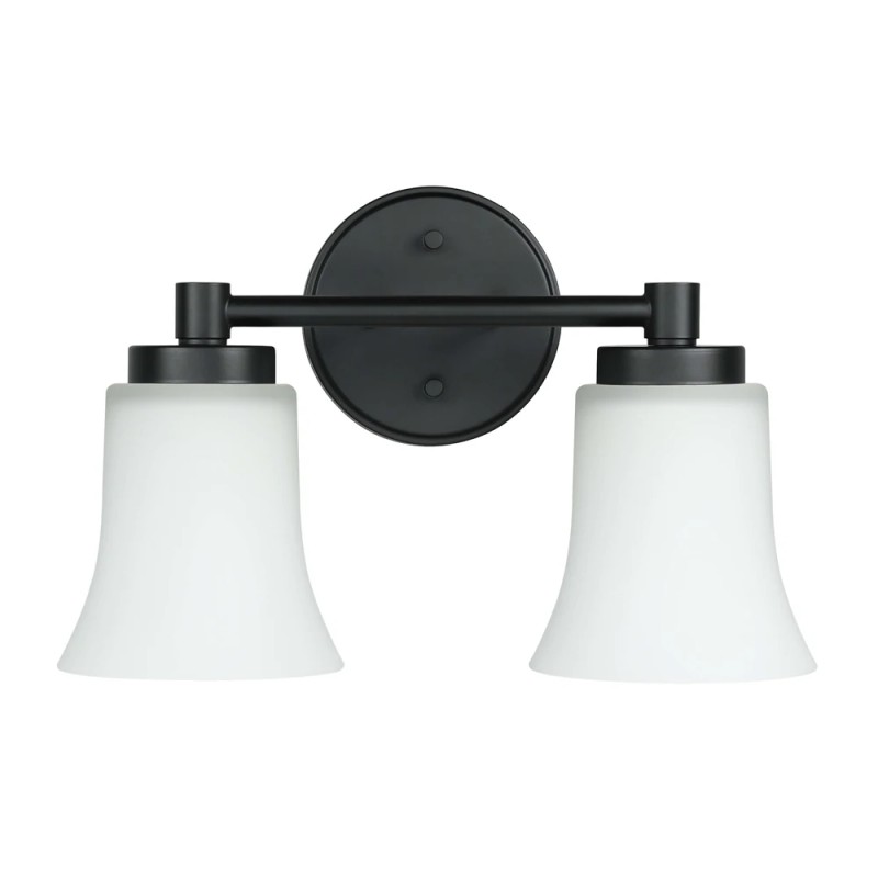 US Instock ETL Black Iron Double Vanity Lights for Mirror