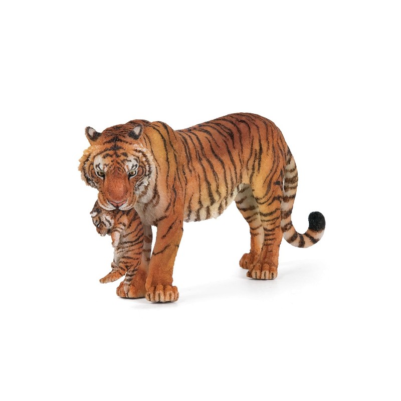 Papo Tigress with Cub Toy Figure Set Playset
