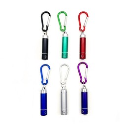 JZK 6 x Colorful Mini LED Keychain Flashlight, Small Keychain Flashlight, Portable Flashlights for Kids, Men and Women, for Camping, Hiking, Travel, Cycling and