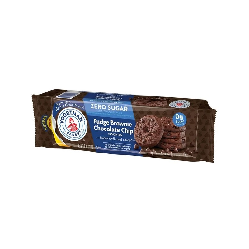 Voortman (3 pack) VOORTMAN Bakery Zero Sugar Fudge Brownie Chocolate