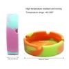 LEKAI Multiuse 3PCS Silicone Round Ashtray High Temperature Resistant Unbreakable