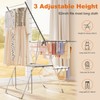 Bigzzia Clothes Drying Rack Foldable, 2-Level Large Laundry Drying Rack