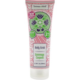 Human+Kind Exfoliante corporal - hidrata y exfolia la piel - elimina las células muertas de la piel y deja un delicado aroma a spa - cuidado de la piel natural y vegano - 200 ml