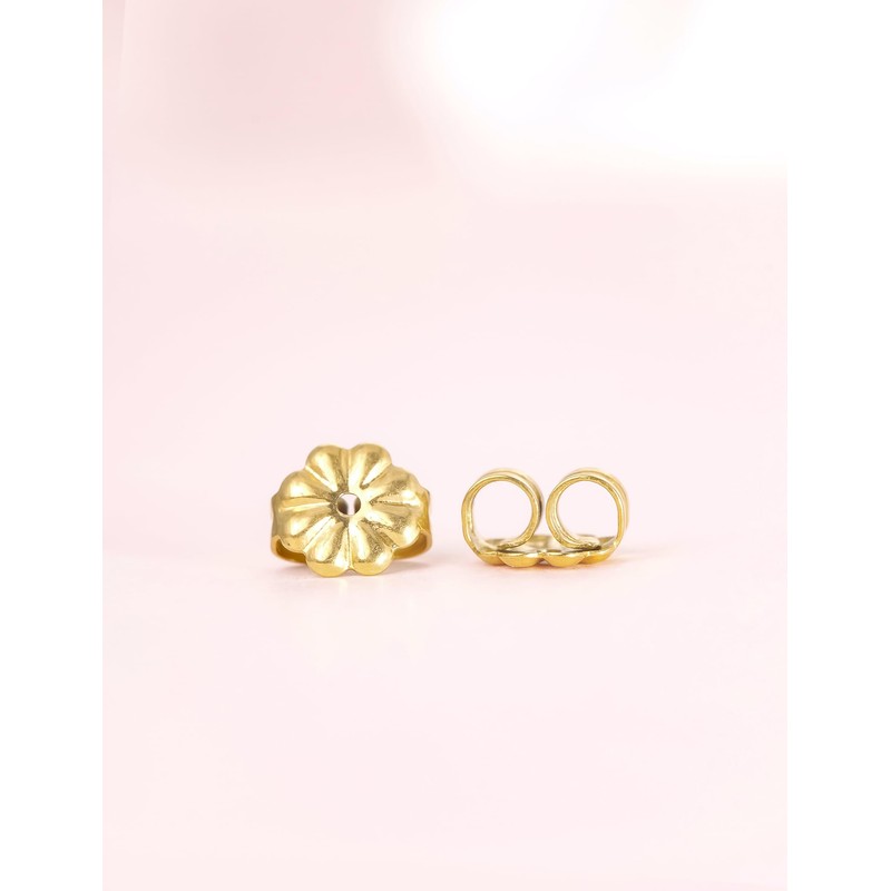 Limerencia Pure Titanium Earring Backs Replacements, Hypoallergenic for Sensitive Ears,