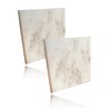 ROOMASTER Marble Coasters, Set of 2, Accessory Tray, Natural Stone