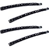 Hair Barrettes with Rhinestones, 4 Pieces Black Crystal Bobby Pins,