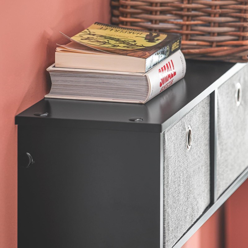 SoBuy Wall Shelf with Hooks, Coat Rack Wall Mount with