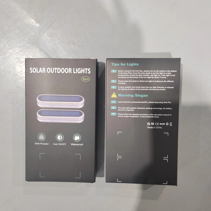 Solar LED Step Lights for Outdoor Stairs – IP68 Waterproof