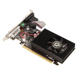 Dilwe Tarjeta Gráfica para Juegos GT730 de bajo Perfil, 4GB GDDR3 Tarjeta Gráfica de bajo Perfil con Ventilador único 128bit 700 MHz/2668 MHz con Placa PCB Interfaz VGA, HDMI, DVI para GT730 4G128bit