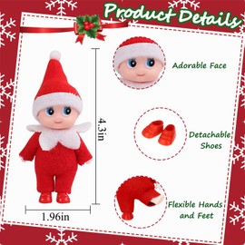 Christmas Elf Doll Colorful Tiny EIf Christmas Plush Dolls for Christmas Kids Toys Christmas Holiday New Year Decorations Gifts