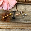 PIERCINGLINE Titanium Labret with Push Fit Ball Piercing Ear Helix