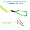 PATIKIL 2M Spring Fishing Straps 3PCS Retractable Coil Tether Spa