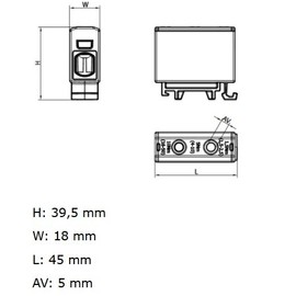 Distribution Block for Al/Cu Suitable 1.5-16 mm² Grey 1-Pin 1000V AC/DC Terminal Insulated OTL 16 MAA1016A10 Morek 3736