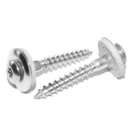 Spengler Screws 4.5 x 20 Pack of 10 with EPDM Sealing Washer Diameter 15 mm and TX20 Drive Made of A2 Stainless Steel - Rustproof