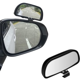 Unifizz Blind Spot Mirror for Car,5.7"x2.5" Auxiliary Rearview Mirror,Adjustable Reflective Wide-angle Blind Spot Mirror,Rectangle Rear View HD Glass Wide Angle Mirror for Car Truck SUV RV