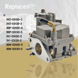 JLM MARINE 3DP03100 Carburetor for Tohatsu MFS NSF 8HP 9.8HP Outboard Engines 3V2-03100-2 3V1-02011-0 3DN-03133-0