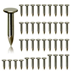 Glarks 300Pcs 1inch Steel Roofing Felt Nails Roofing Felt Pins Clout Nails Countersunk Head Felt Nails, for Securing Shed Roofs, Roofing Felt Slate Boards, Wood Shed Tiles