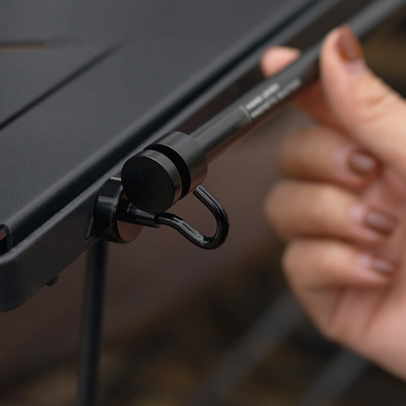 Magnetic Hanging Rod with Hooks Multifunctional Metal Side Suspension Bar