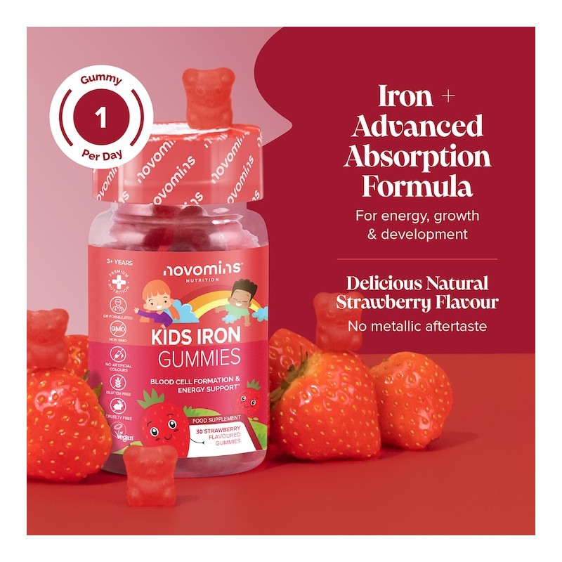 Novomins Kids Iron Gummies 30 Gummies